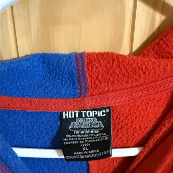 Hot Topic Anime Graphic Hoodie - Red and Blue - Picture 2 of 4